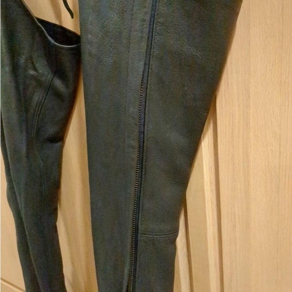 Fox Creek Leather Chaps Black Medium Biker - Made in USA - Picture 6 of 8